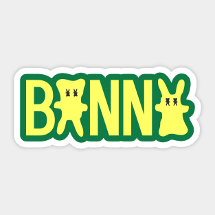 Yellow Bunny Figure Character Sticker